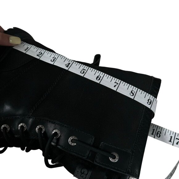 Ugg Boots Butte 5521 Waterproof Shearling Lined Black Leather Mens US 10 Vibram - Picture 12 of 14